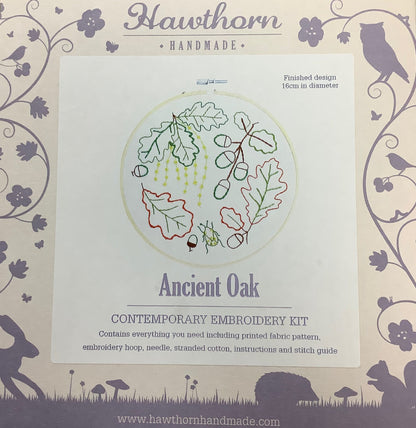 Hawthorn Handmade  Hedgehog,  Ancient Oak, Penguin, Rose Garden, Succulents & Spring Posy Embroidery Kit