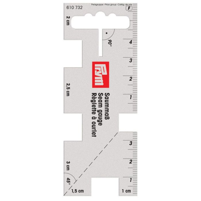 Prym Seam Gauge Transparent 10.5cm