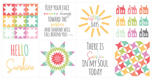 Moda Sunnyside Up By Corey Yoder Fabric Panel 29050 100% Cotton