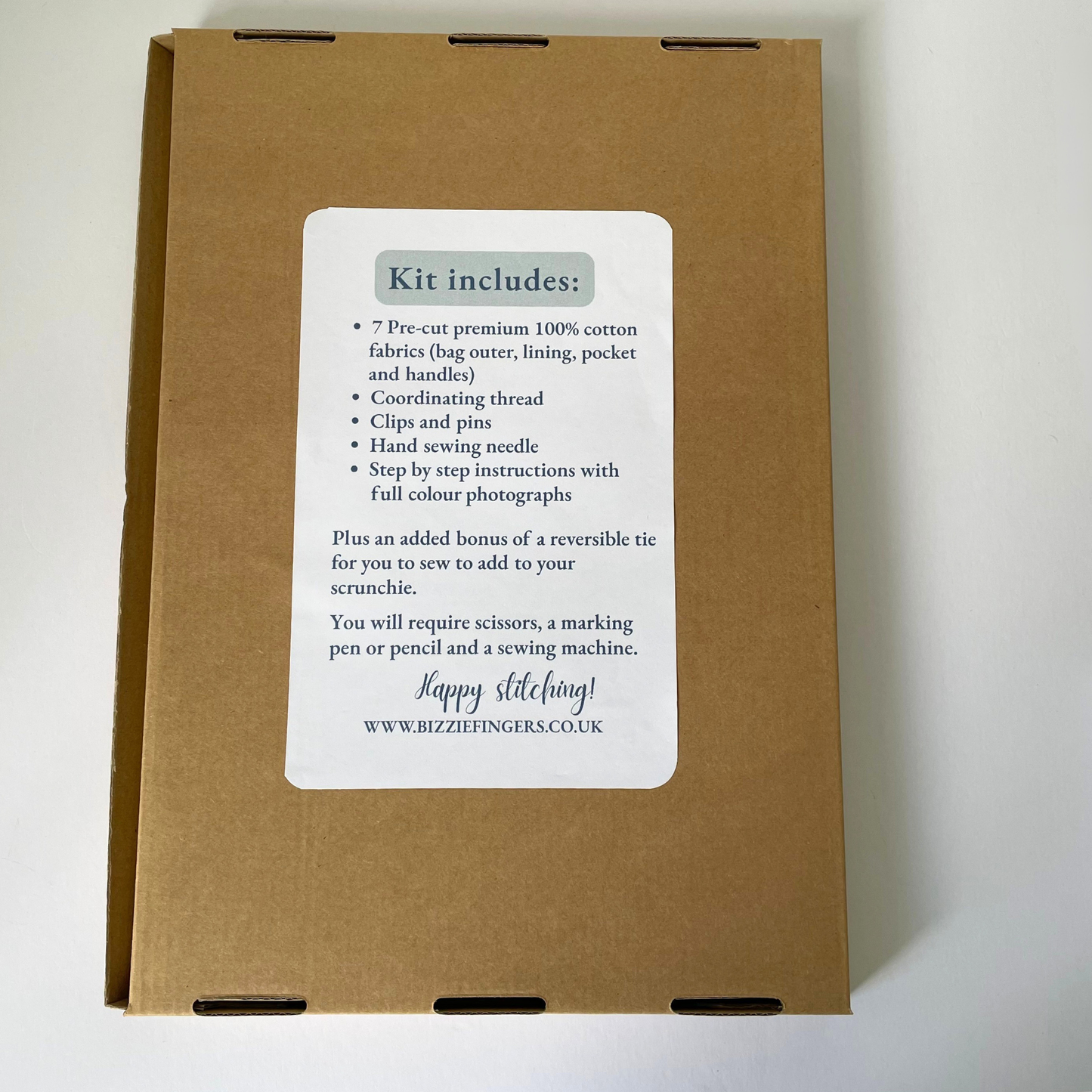 Sew Your Own Lined Tote Bag | 6 Different Kits | Beginner Sewing Kit | Premium Cotton Fabric | Full Instructions Included (Copy) (Copy) (Copy) (Copy)