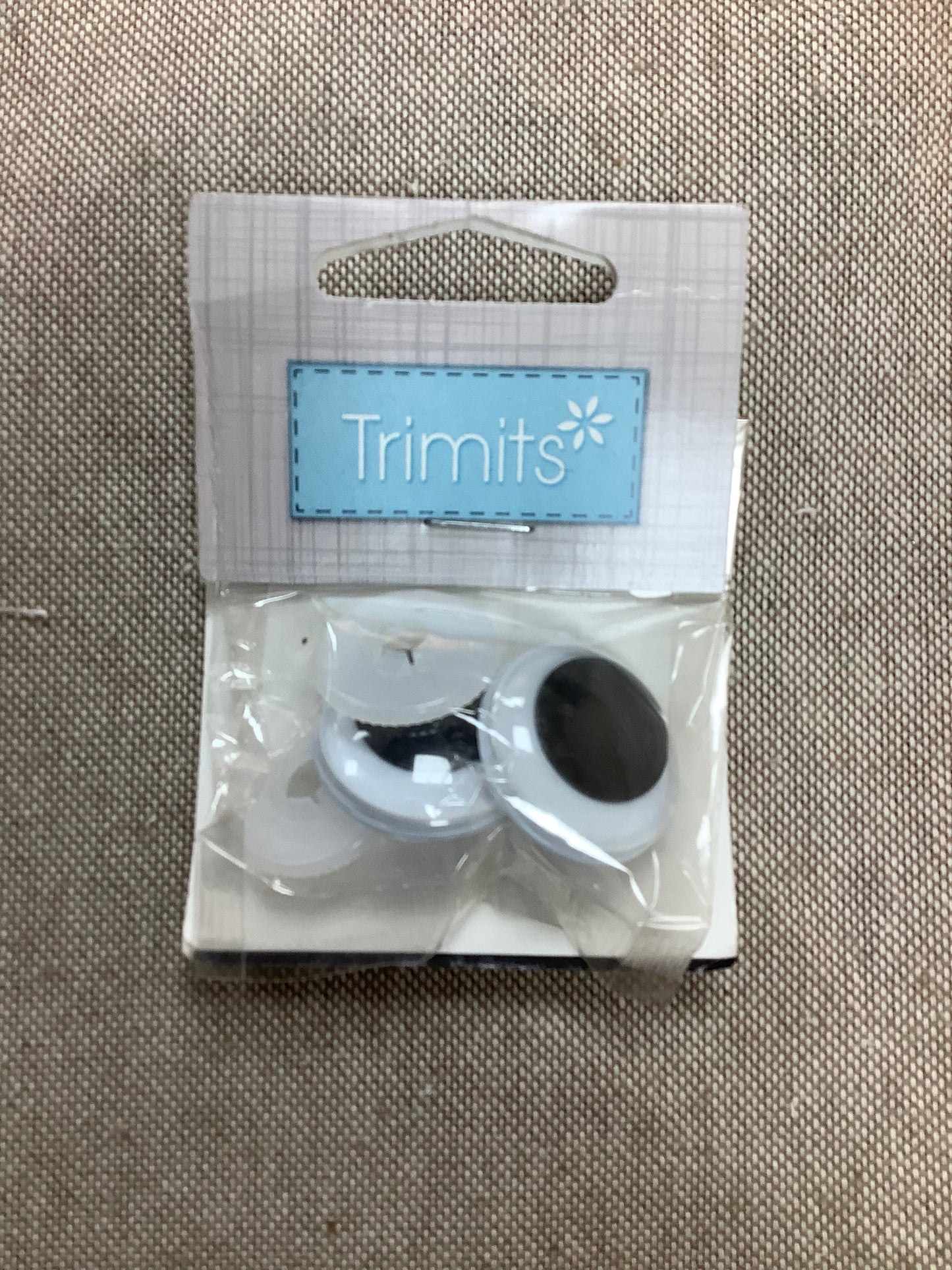 Trimits Toy Woobly Googly Eyes Plastic Back Eyes 1 Pairs 25mm