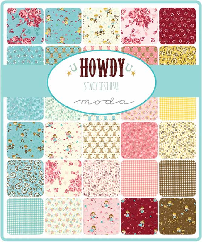 MODA Howdy Cowboy Children's Jelly Roll 100% Premium Cotton Fabric Patchwork Quilting