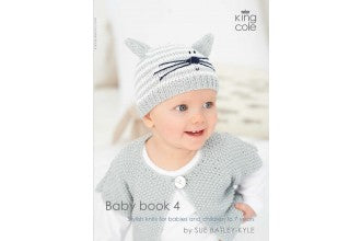 King Cole Baby Book 4 Knitting Patterns
